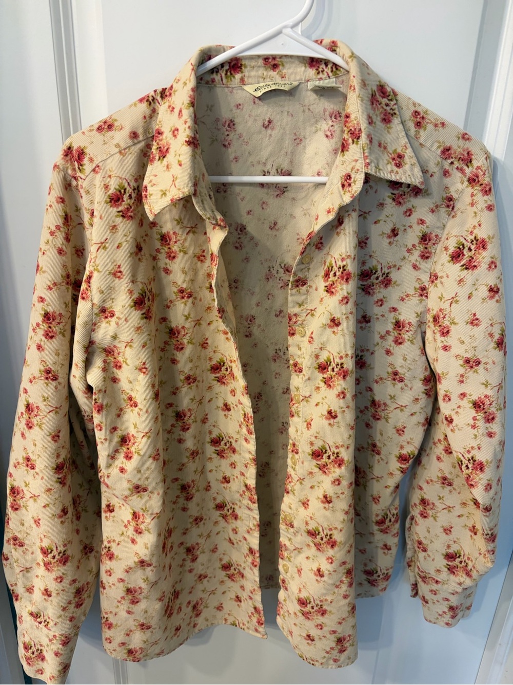 Floral Cream Button-Up Jacket - Women